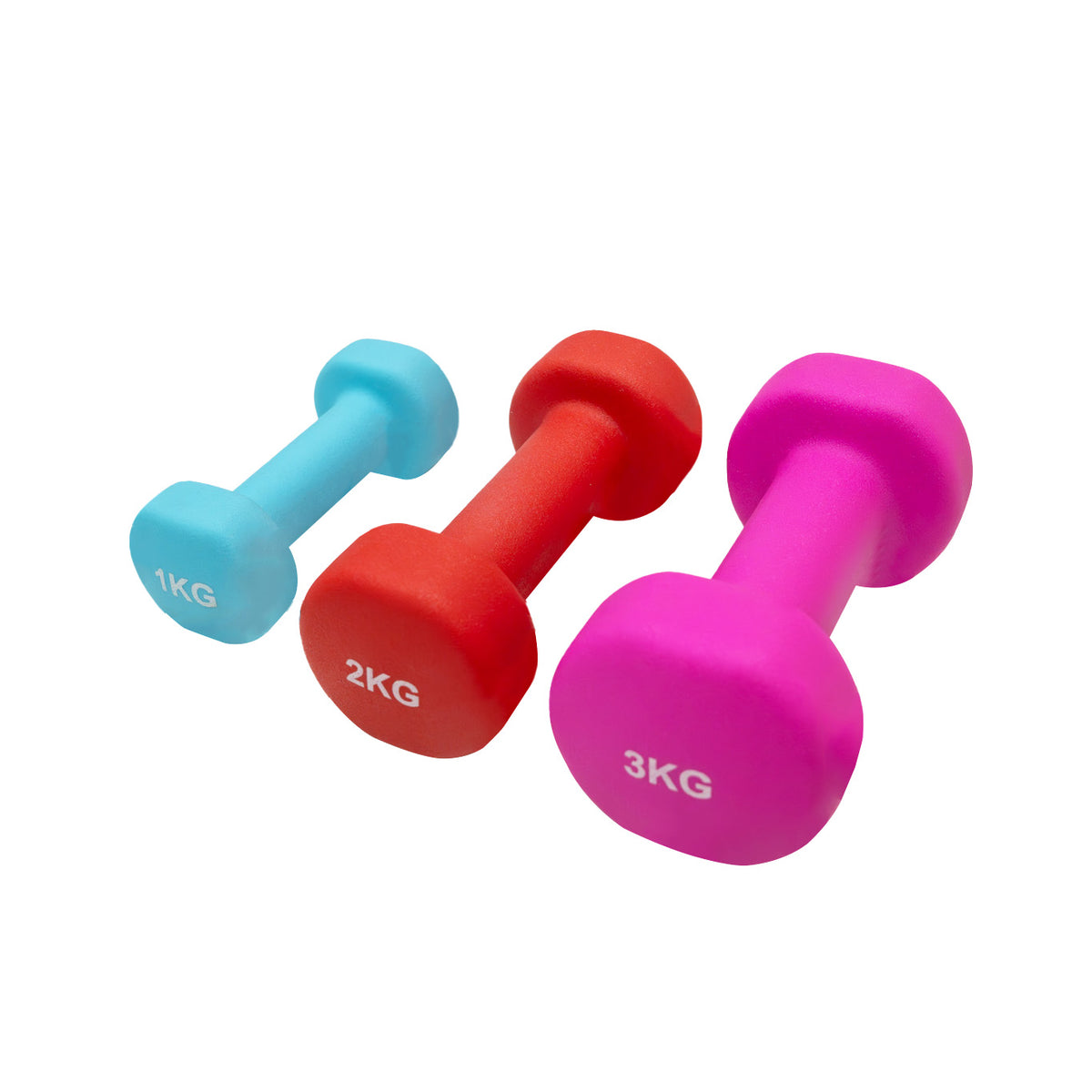 Conjunto de Halteres de Neopreno de 12 kg com Suporte