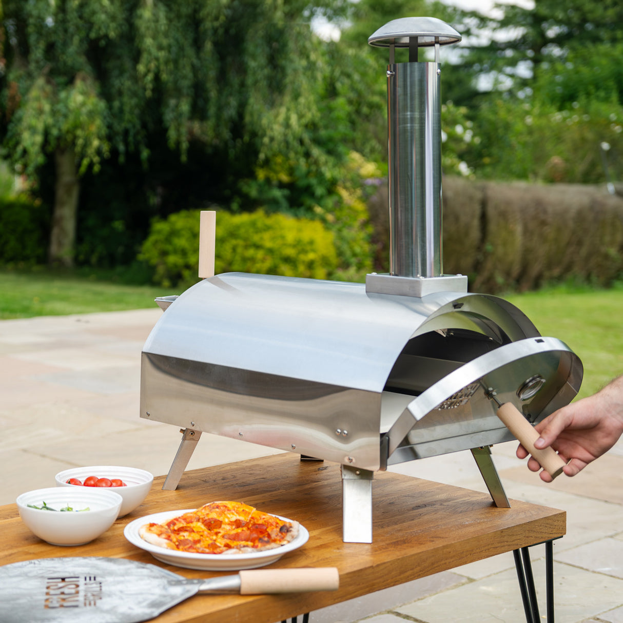 Forno de pizza premium para áreas externas Fresh Grills