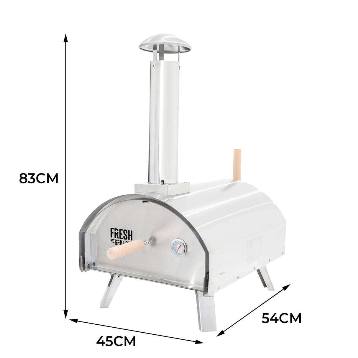 Forno de pizza premium para áreas externas Fresh Grills