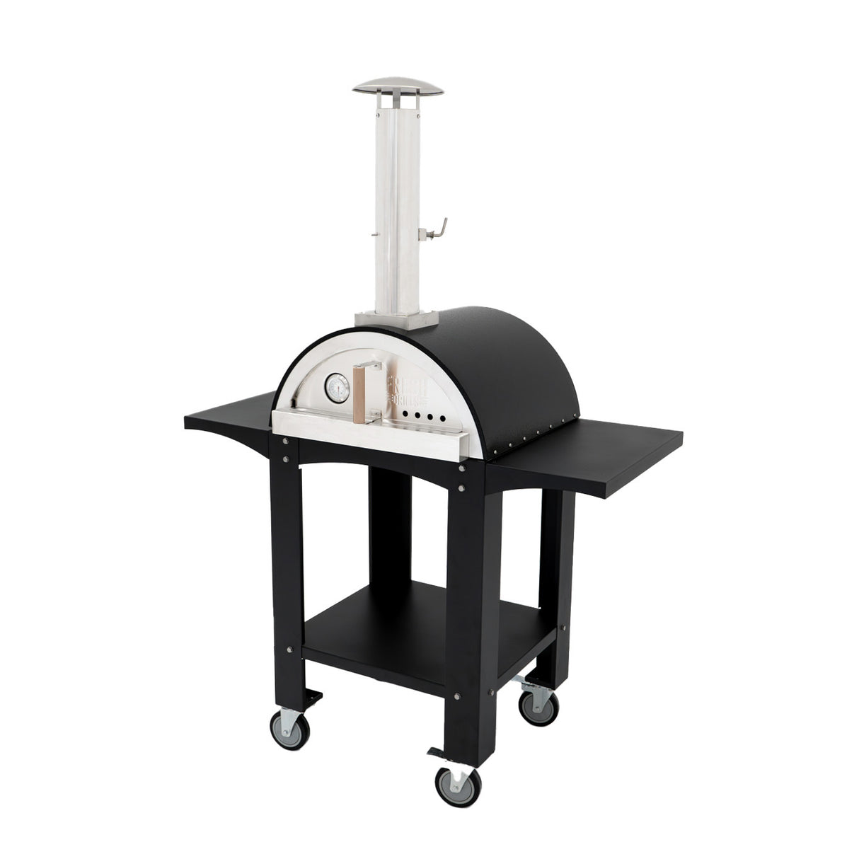 Forno de Pizza Extra Grande com Base de Pedra e Suporte