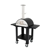 Forno de Pizza Extra Grande com Base de Pedra e Suporte