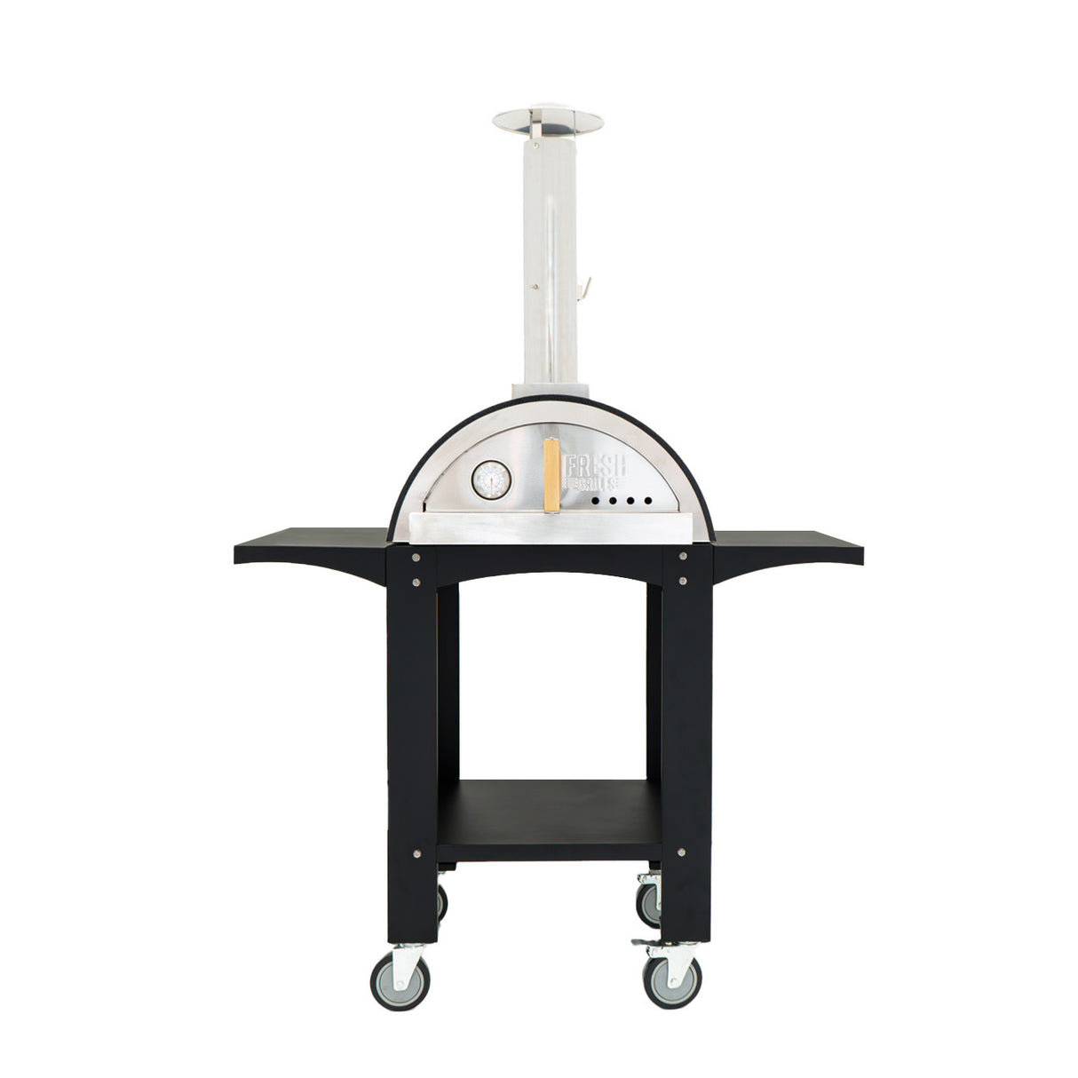 Forno de Pizza Extra Grande com Base de Pedra e Suporte