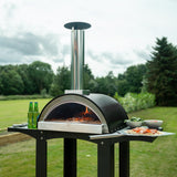Forno de Pizza Extra Grande com Base de Pedra e Suporte