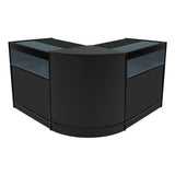 Conjunto de Balcões Comerciais com Luz LED "IRIS" CM60+ 2x B900 – cor Preto