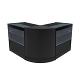 Conjunto de Balcões Comerciais com Luz LED "SELENE" CM60+ 2x C900 – cor Preto