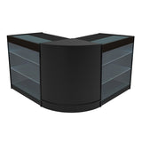 Conjunto de Balcões Comerciais com Luz LED "HELIOS" CM60+ 2x K900 – cor Preto
