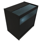 Conjunto de Balcões Comerciais com Luz LED "ADONIS" CM60 + B900 + C900 – cor Preto