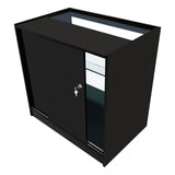 Conjunto de Balcões Comerciais com Luz LED  "TRITON" CM60 + K900 + B900 – cor Preto