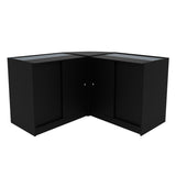 Conjunto de Balcões Comerciais com Luz LED "THESEUS" LM60+ 2x B900 – cor Preto