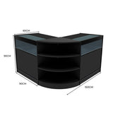 Conjunto de Balcões Comerciais com Luz LED "THESEUS" LM60+ 2x B900 – cor Preto