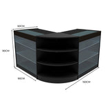 Conjunto de Balcões Comerciais com Luz LED "APOLLO" LM60+ 2x K900 – cor Preto