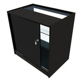 Conjunto de Balcões Comerciais com Luz LED  "DEMETER" LM60 + K900 + B900 – cor Preto