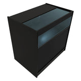 Conjunto de Balcões Comerciais com Luz LED  "DEMETER" LM60 + K900 + B900 – cor Preto