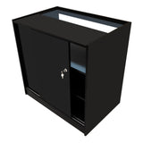 Conjunto de Balcões Comerciais com Luz LED "LUNA" CM60 + 2xB900 + TB60 – cor Preto