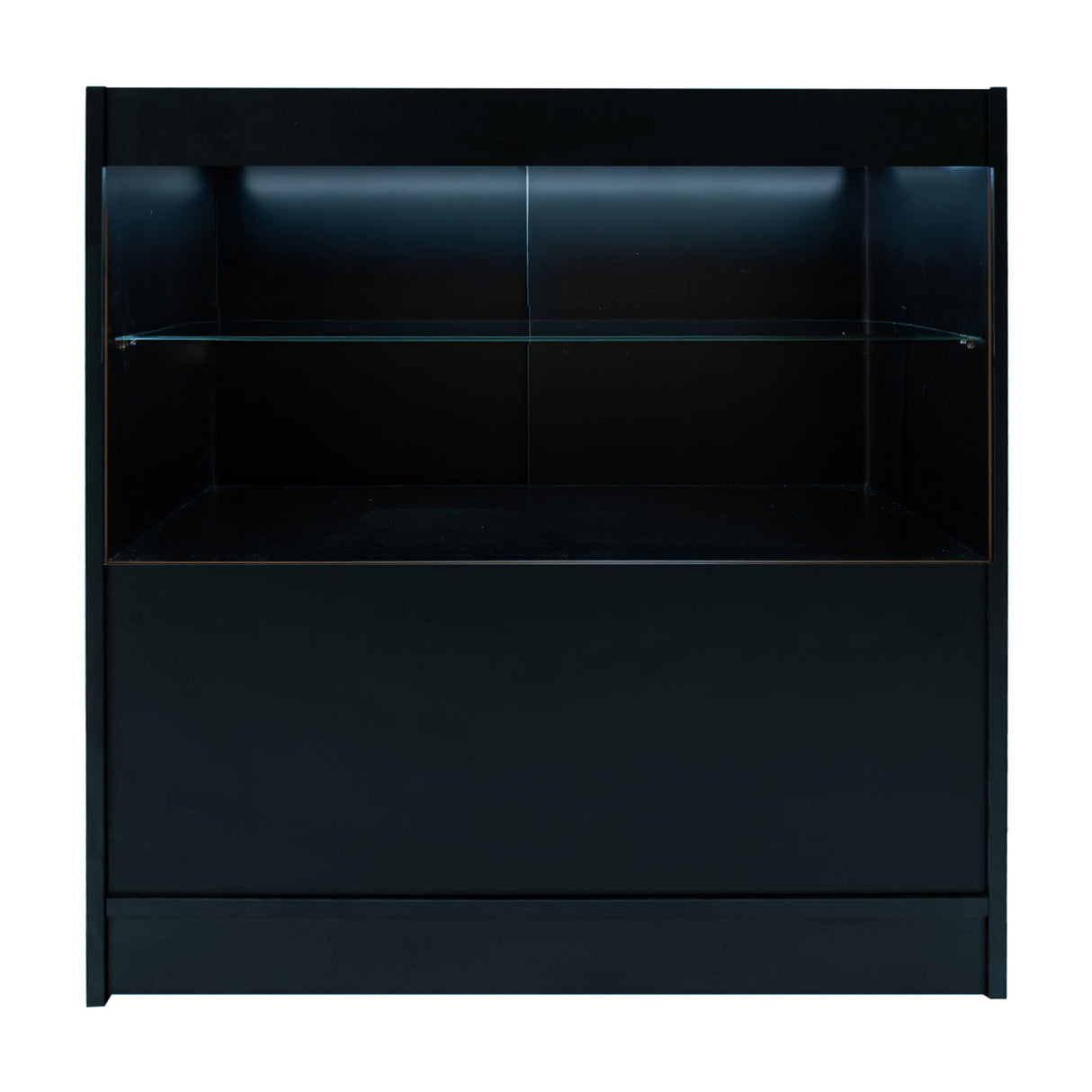 Conjunto de Balcões Comerciais com Luz LED "PHOENIX" CM60 + 2xC900 + TB60 – cor Preto