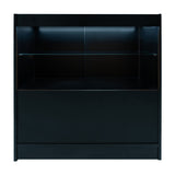 Conjunto de Balcões Comerciais com Luz LED "PHOENIX" CM60 + 2xC900 + TB60 – cor Preto