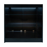 Conjunto de Balcões Comerciais com Luz LED "ARIES" CM60 + 2xK900 + TB60 – cor Preto