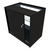 Conjunto de Balcões Comerciais com Luz LED "POLARIS" CM60 + B900 + K900 + TB60 – cor Preto (Copy)