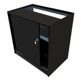 Conjunto de Balcões Comerciais com Luz LED "EUROPA" LM60 + B900 + C900 + TB60 – cor Preto