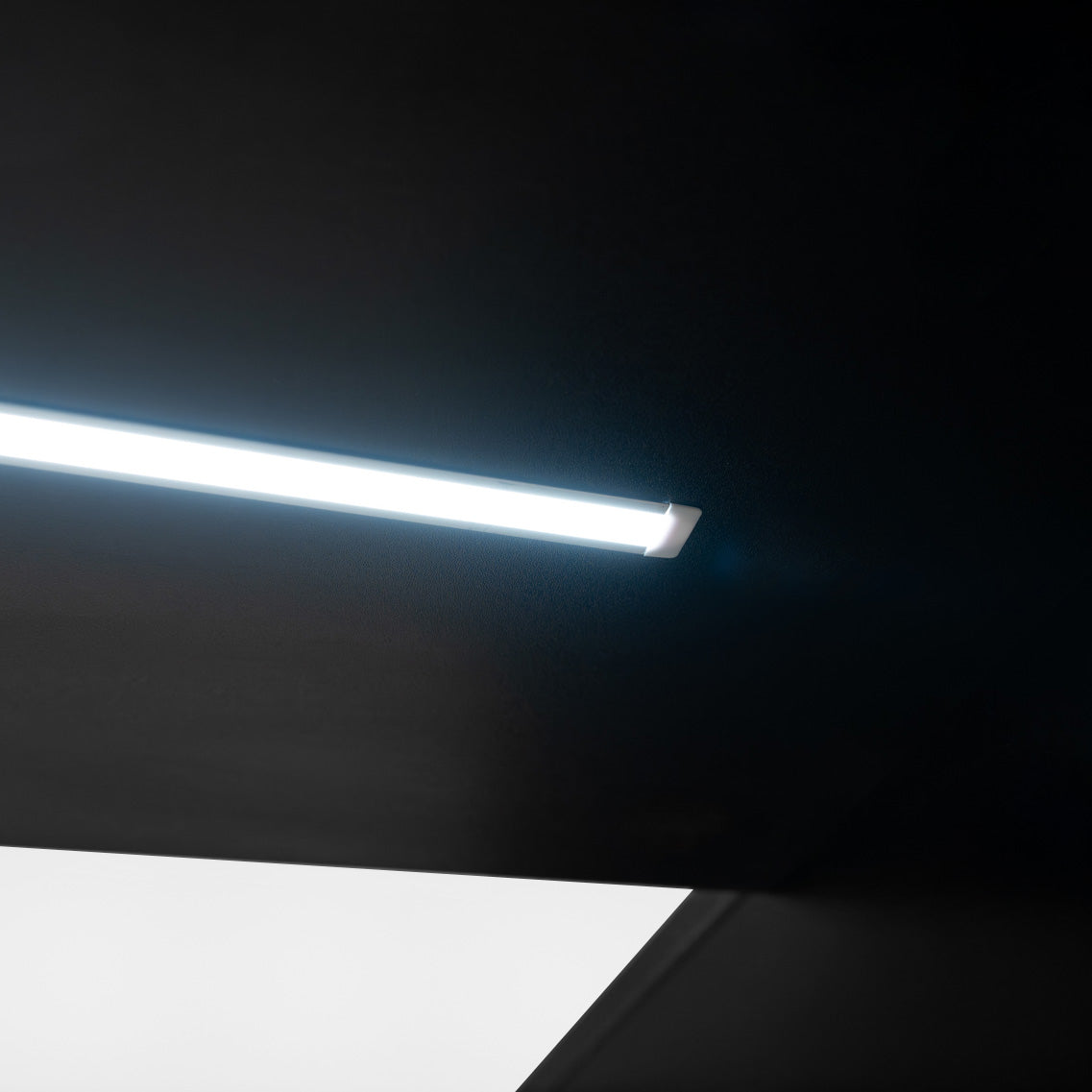 Conjunto de Balcões Comerciais com Luz LED "HYPERION" LM60 + B900 + K900 + TB60 – cor Preto