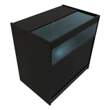Conjunto de Balcões Comerciais com Luz LED "HYPERION" LM60 + B900 + K900 + TB60 – cor Preto