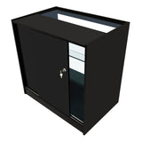 Conjunto de Balcões Comerciais com Luz LED "THEIA" LM60 + K900 + C900 + TB60 – cor Preto