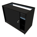 Conjunto de Balcões Comerciais com Luz LED "IRIS" CM60+ 2x B1200 – cor Preto