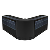 Conjunto de Balcões Comerciais com Luz LED "SELENE" CM60+ 2x C1200 – cor Preto