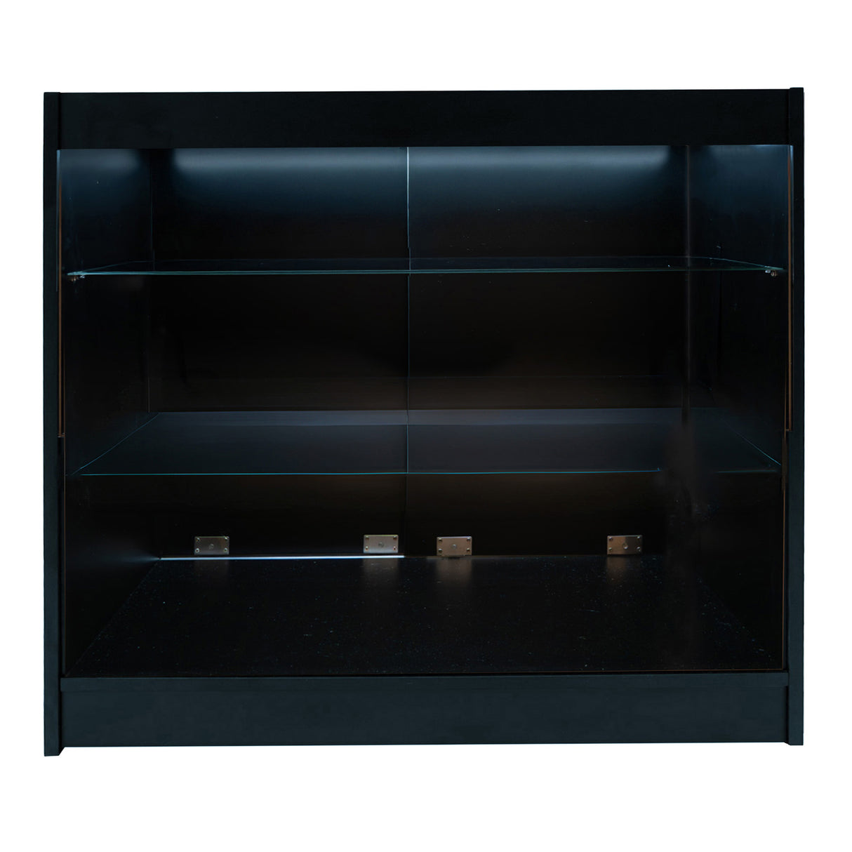 Conjunto de Balcões Comerciais com Luz LED "HELIOS" CM60+ 2x K1200 – cor Preto