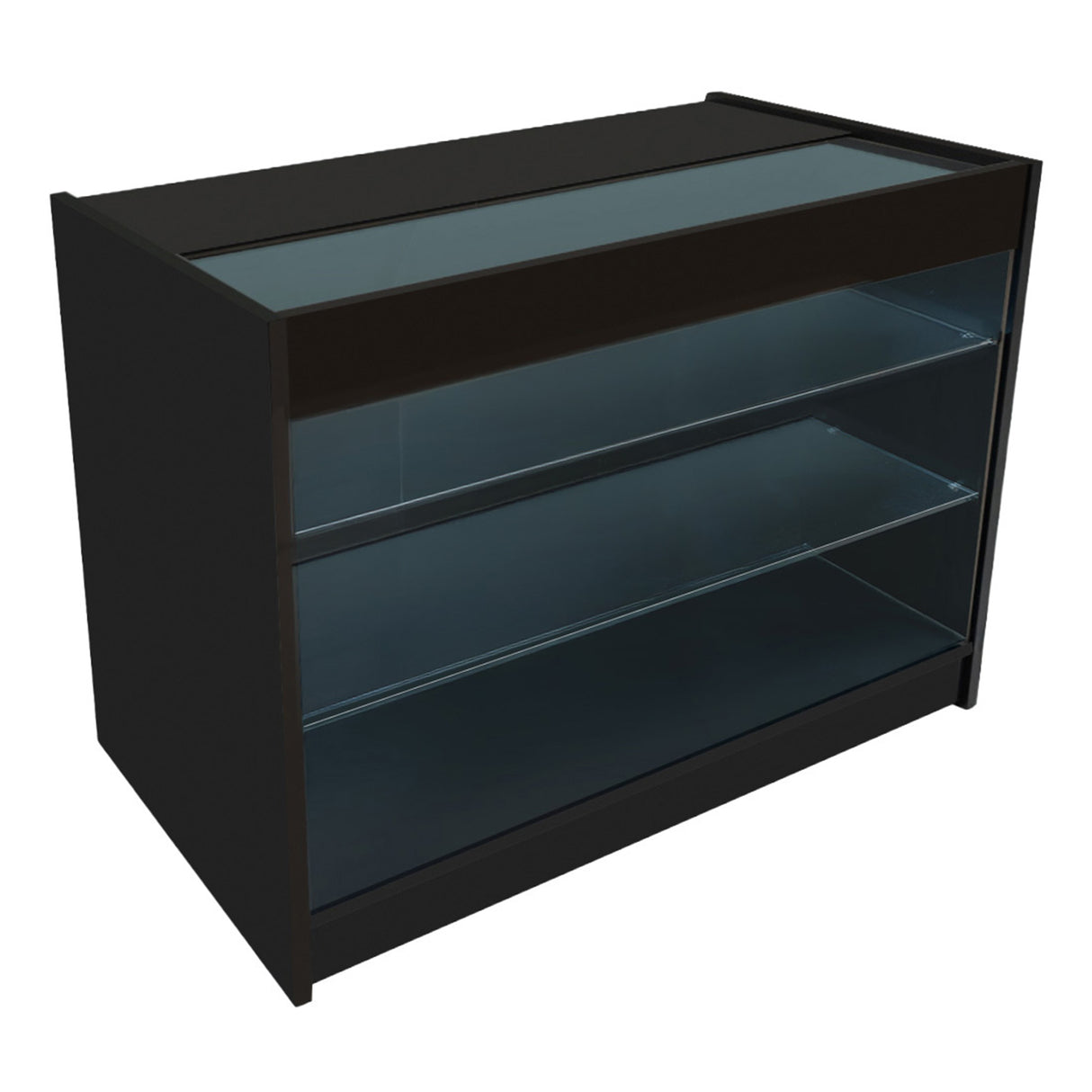 Conjunto de Balcões Comerciais com Luz LED  "TRITON" CM60 + K1200 + B1200 – cor Preto