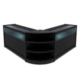 Conjunto de Balcões Comerciais com Luz LED "THESEUS" LM60+ 2x B1200 – cor Preto