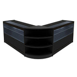 Conjunto de Balcões Comerciais com Luz LED "ANDROMEDA" LM60+ 2x C1200 – cor Preto