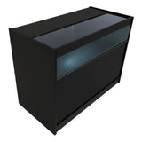 Conjunto de Balcões Comerciais com Luz LED "HARMONIA" LM60 + B1200 + C1200 – cor Preto