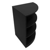 Conjunto de Balcões Comerciais com Luz LED  "DEMETER" LM60 + K1200 + B1200 – cor Preto