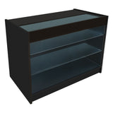 Conjunto de Balcões Comerciais com Luz LED  "CALLIOPE" LM60 + K1200 + C1200 – cor Preto