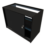 Conjunto de Balcões Comerciais com Luz LED "PHOENIX" CM60 + 2xC1200 + TB60 – cor Preto