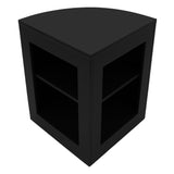 Conjunto de Balcões Comerciais com Luz LED "POLARIS" CM60 + B1200 + K1200 + TB60 – cor Preto