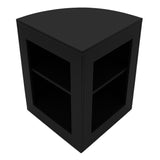 Conjunto de Balcões Comerciais com Luz LED "VEGA" CM60 + K1200 + C1200 + TB60 – cor Preto