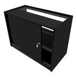 Conjunto de Balcões Comerciais com Luz LED "ECLIPSE" LM60 + 2xC1200 + TB60 – cor Preto
