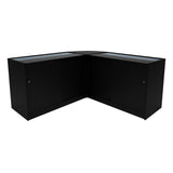 Conjunto de Balcões Comerciais com Luz LED "HELIOS" CM60+ 2x K1500 – cor Preto