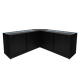 Conjunto de Balcões Comerciais com Luz LED "THESEUS" LM60+ 2x B1500 – cor Preto