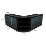 Conjunto de Balcões Comerciais com Luz LED "APOLLO" LM60+ 2x K1500 – cor Preto