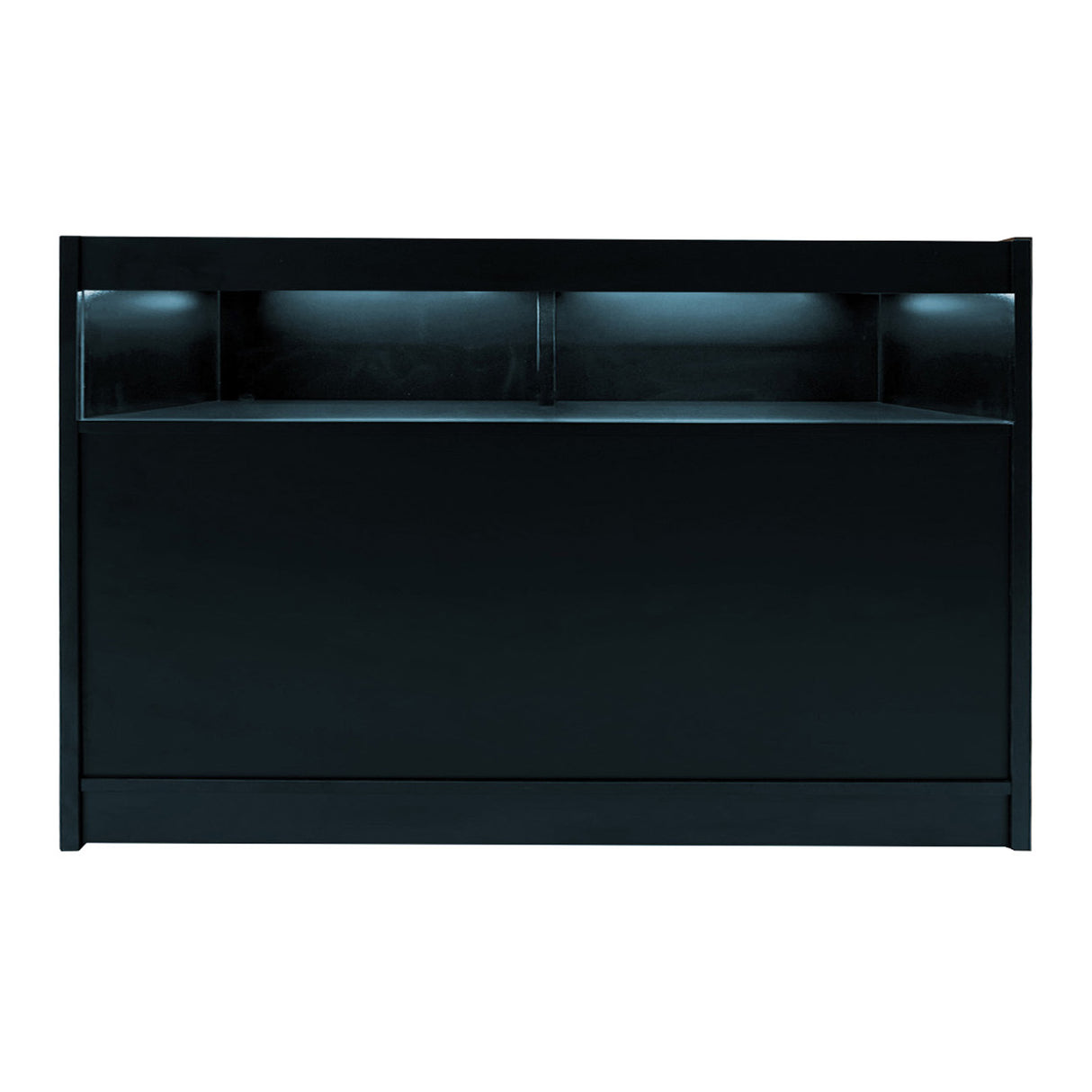 Conjunto de Balcões Comerciais com Luz LED "LUNA" CM60 + 2xB1500 + TB60 – cor Preto