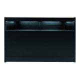 Conjunto de Balcões Comerciais com Luz LED "LUNA" CM60 + 2xB1500 + TB60 – cor Preto