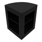 Conjunto de Balcões Comerciais com Luz LED "LUNA" CM60 + 2xB1500 + TB60 – cor Preto