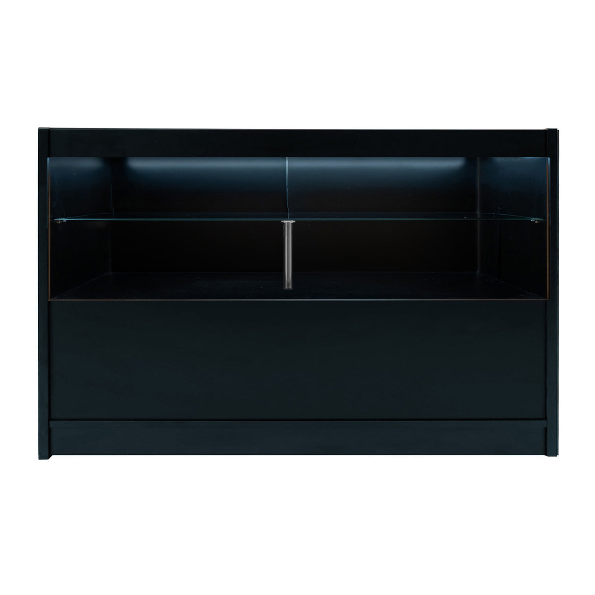 Conjunto de Balcões Comerciais com Luz LED "PHOENIX" CM60 + 2xC1500 + TB60 – cor Preto