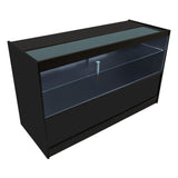 Conjunto de Balcões Comerciais com Luz LED "ECLIPSE" LM60 + 2xC1500 + TB60 – cor Preto
