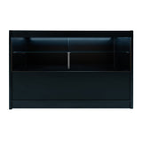 Conjunto de Balcões Comerciais com Luz LED "ECLIPSE" LM60 + 2xC1500 + TB60 – cor Preto