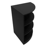 Conjunto de Balcões Comerciais com Luz LED "EUROPA" LM60 + B1500 + C1500 + TB60 – cor Preto