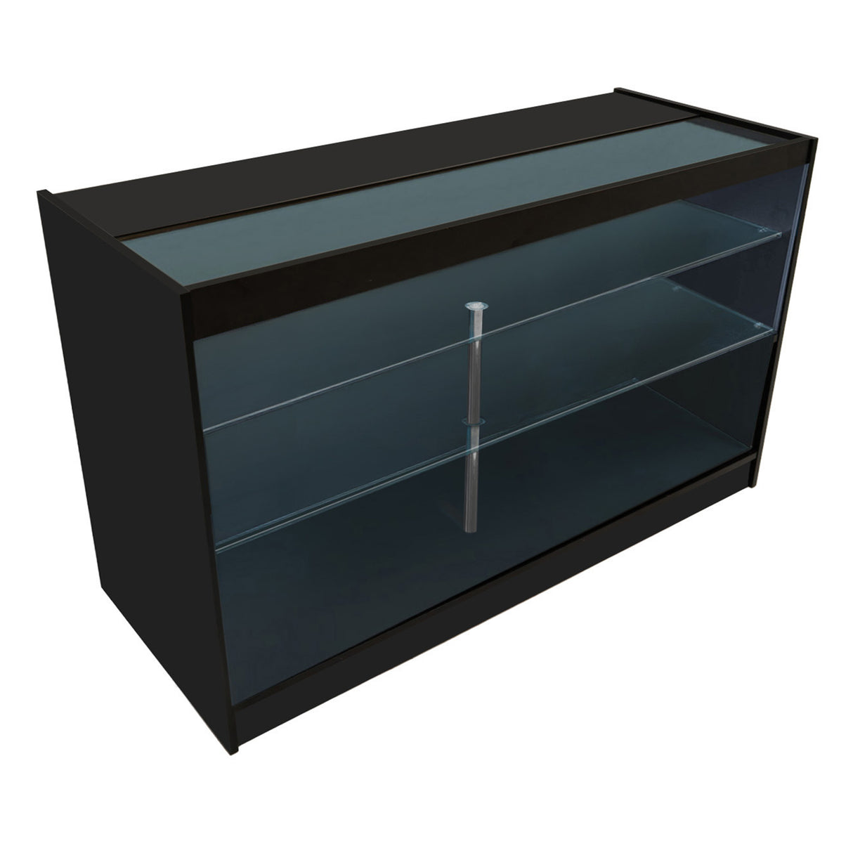 Conjunto de Balcões Comerciais com Luz LED "HYPERION" LM60 + B1500 + K1500 + TB60 – cor Preto